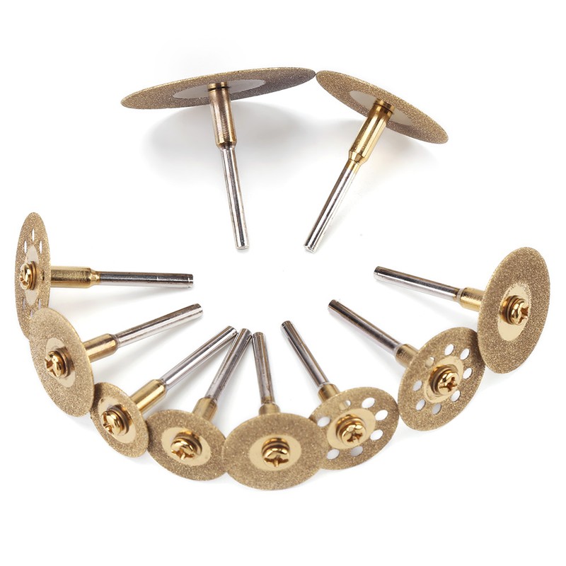 10pcs Diamond Cutting Discs Cut off Wheel Set For Rotary
