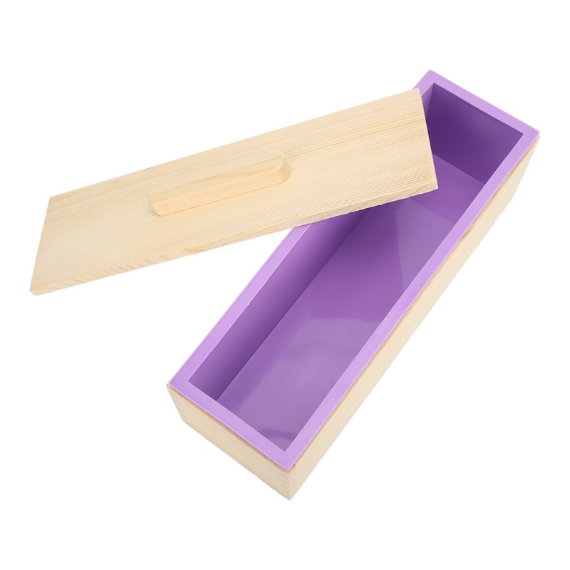 Soap Loaf Mold Flexible Purple Silicone DIY Hand Made Soap