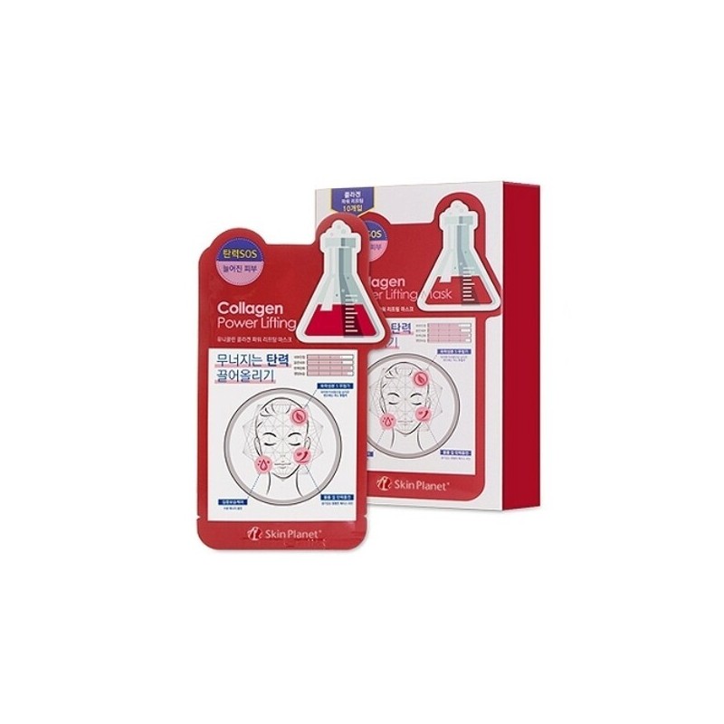 MJ Care 10매스킨플래닛 콜라겐 리프팅 피부케어 마스크팩 10 Sheets Skin