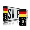 Finest Folia 2 x License Plate Stickers Perfect Fit for