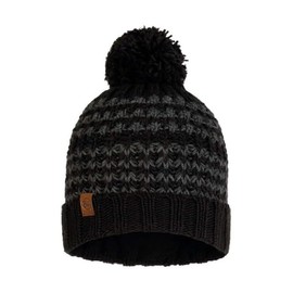 Buff Knitted & Polar Hat, Kostik, Black, One Size