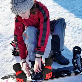 4pcs Ski Glove Leashes with Metal Button Safety Strap Wrist Straps Glove Elastic Wrist Leash Glove Strap Adult Unisex Mitten Handcuff Straps Skiing Snowboarding Ski Accessories for Hanging Gloves