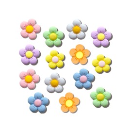 14 Pcs Flower Croc Charms,Shoes Decorations for Girls Boys,Shoess Charms Flowers Crystal Rhinestone Pearl Flower Shoes Decoration Cute Shoe Charm for Girls Women