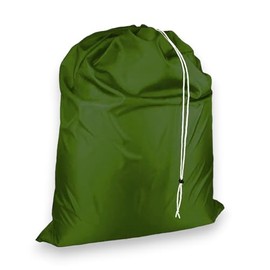 Super Extra Large Heavy Duty 100% Nylon Laundry Storage Bag, H U G E size: L 40" x H 50", Laundry Bag with Locking Closure Drawstring, Machine Washable, XXL Organizer Bag. Made in USA (ARMY GREEN)