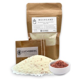 LUCHSBERG® Meersand | DIY Kerzen Set mit hawaiianischem Alea Salz - inklusive Kerzendochte und Kerzensand | Wachskerze mit nachhaltigen Pflanzenwachs und Meersalz selbst herstellen