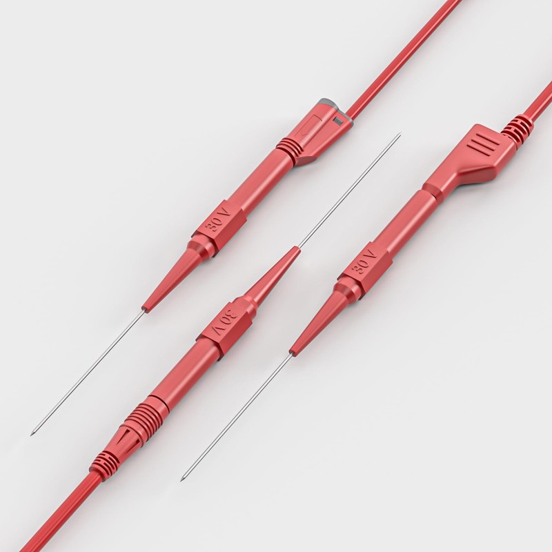Cleqee 0.7mm Test Probe Pin Insulated Piercing Needle Test Probe