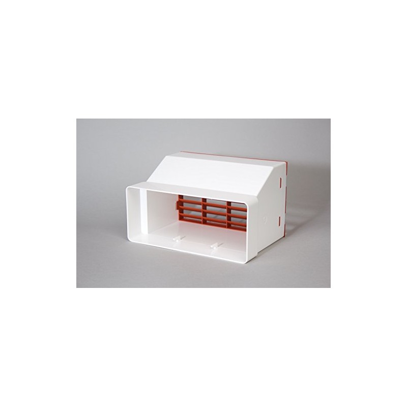 NaplesUK 220mm x 90mm Megaduct Flat Channel Ducting Double Airbrick