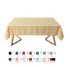 maxmill Square Checkered Tablecloth Water Resistance Antiwrinkle Spillproof Heavy Weight