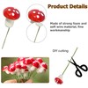 Mushroom Decoration, Pack of 50 Toadstools on Drath Mushrooms Realistic