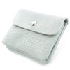 modamoda de P09 Italian Leather Women's Purse, Small, ice blue