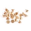 01 Wholesale Solid Brass Button Stud Screw Nail Screwback Leather