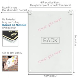 Bestylez No Soliciting Sign Gothic Decor For Kitchen, Home, House, Office 8 x 12 Inch (940)