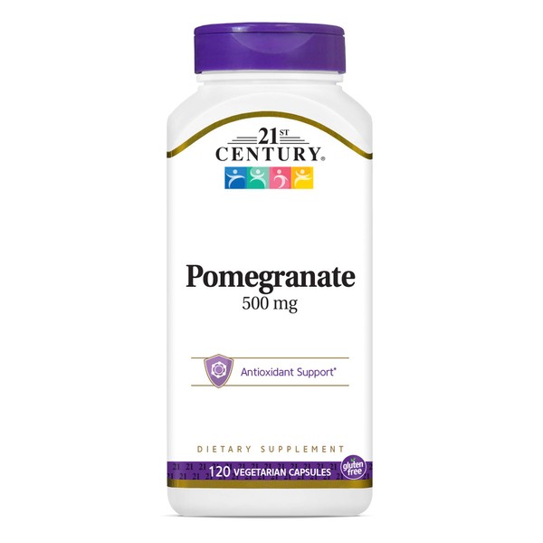 21st Century Pomegranate Veg Capsules, 500 mg 120 Vegetarian Capsules