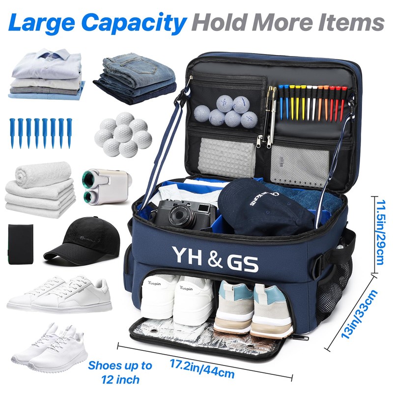 Golf Trunk Organizer, 3 Layer Golf Accessories for Men, 2