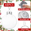 Xuelimei 48pcs Christmas Ornaments Plastic Discs Include 18pcs 3.15 Inch