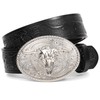 XZQTIVE Western Leather Belt for Men Women Cowgirl Cowboy Belt