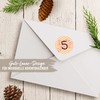 Papierdrachen 24 Adventskalender Zahlenaufkleber - Nr 14 - Sticker 4cm