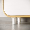 Sossai MFR1 Furniture Feet, Set of 4, White, 100 mm