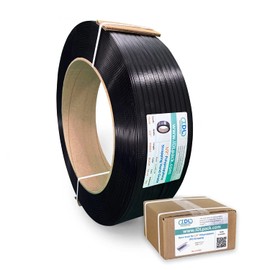 IDL Packaging Refill for 1/2" Polypropylene (PP) Strapping Kits for Packaging Strapping - 1/2" x 9000' Polypropylene Strapping Roll of 16" x 6" Core Size and 1000 of 1/2" Open Seals