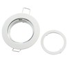 lighteu, 10x Flush-Mounted Spotlight Aluminium Frame, recessed GU10, MR16 (GU5.3)