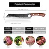 Purple Dragon Chef Knife Meat and Vegetable Cleaver Hand Forged