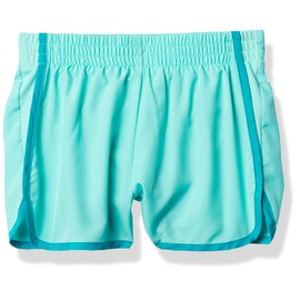 C9 Champion Pantalones Cortos de Correr Tejidos de 2 Pulgadas para niña, Portal Verde Azulado, X-Small