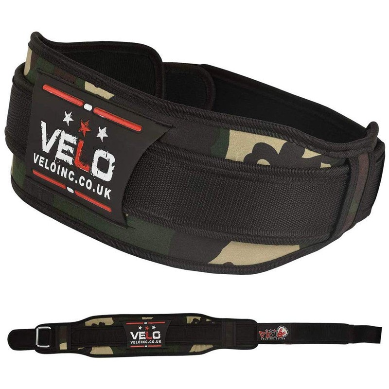 VELO Weight Lifting Belt 4" Inch Neoprene Lower Back Support
