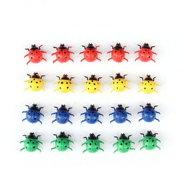 ANCLLO 50Pcs Ladybug Decorative Refrigerator Magnets Perfect Fridge Magnets for House Office Personal Use-Multicolor