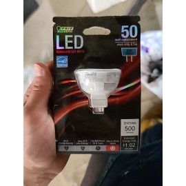 Feit Electric BPEXN/500/LED Dimmable MR16 Bulb. 8.5 Watt. 12 Volt.