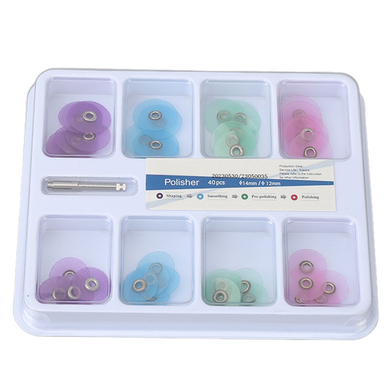 40pcs Dental Polishing Discs Teeth Whitening Resin Oral Teeth Finishing
