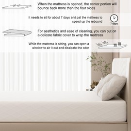 LIYIH 8 Inch Full Mattress,137 * 190cm,8 inch Thick,Memory Foam Mattress, Relieves Back Pain,Good air Permeability,CertiPUR-US Certified,White 【2025 New Version】