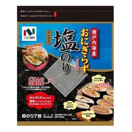 Nico Nico Seaweed Seto Inland Sea Rice Balls with Salt Laver, 7 Sheets