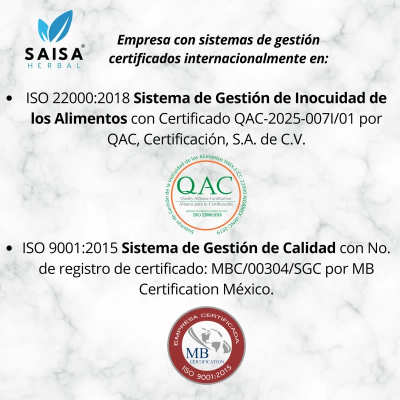 Cola Caballo Orgánica 500 Suplemento Alimenticio Diuretico Natural Retención Liquidos
