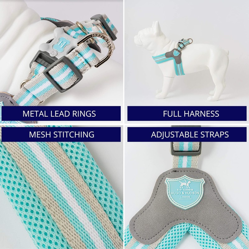 HUGO & HUDSON Easy Walk Dog Harness Adjustable No-Pull Step-in