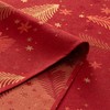 GAMUSI Tablecloth Christmas Jacquard Gold Thread Dining Table Square Christmas