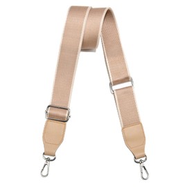 LEMEDE Purse Straps Replacement Crossbody, Universal Wide Shoulder Strap for Bags Adjustable Straps for Handbags (Silvery hardware)