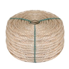 Eunice Natural Sisal Rope for Cat Scratcher, 1/4 Inch by 164 FT Hemp Twine Rope for Cat Tree Cat Scratching Post Replacement, Hemp Twine for Kitten Tree, Pet Toy, DIY, Crafts, Home Decorations