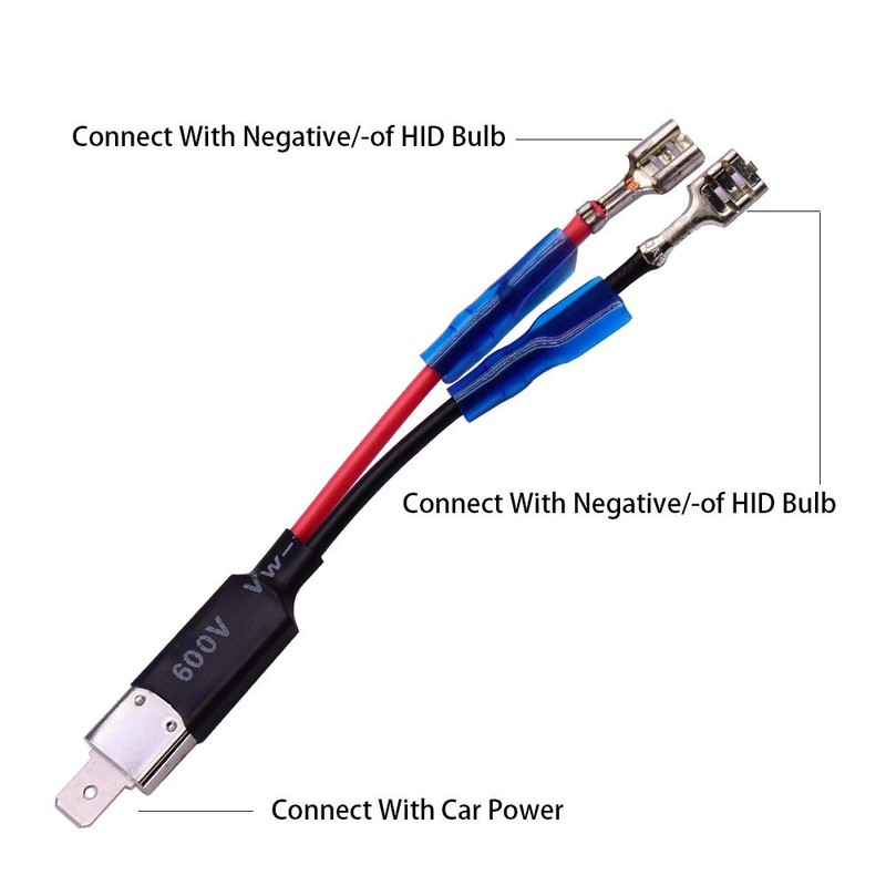 HUIQIAODS H1 LED Single Conversion Wiring Connector Cable Holder Adapter