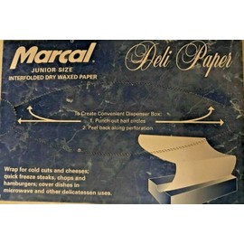 Marcal Deli Wrap Interfolded Dry Waxed Paper  JUNIOR SIZE 10" x 8"