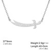 VASSAGO Zulfiqar Sword Necklace for Women Men Zulfiqar Necklace Imam