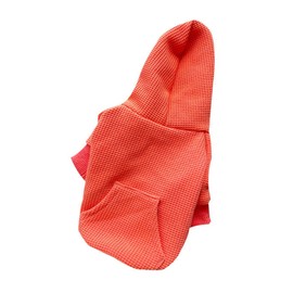 Dog Sweatshirt Autumn Winter Stylish Cute Casual Warm Cozy Pet Hooded Sweatshirt for Daily Walking Travel Outdoor Orange XXL