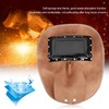 Head‑Mounted Cowhide Welding Helmet Cap Dual Lens Anti‑Spatter Heat Insulation
