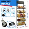 5 Tier Retail Candy Display Rack Metal Storage Shelf with