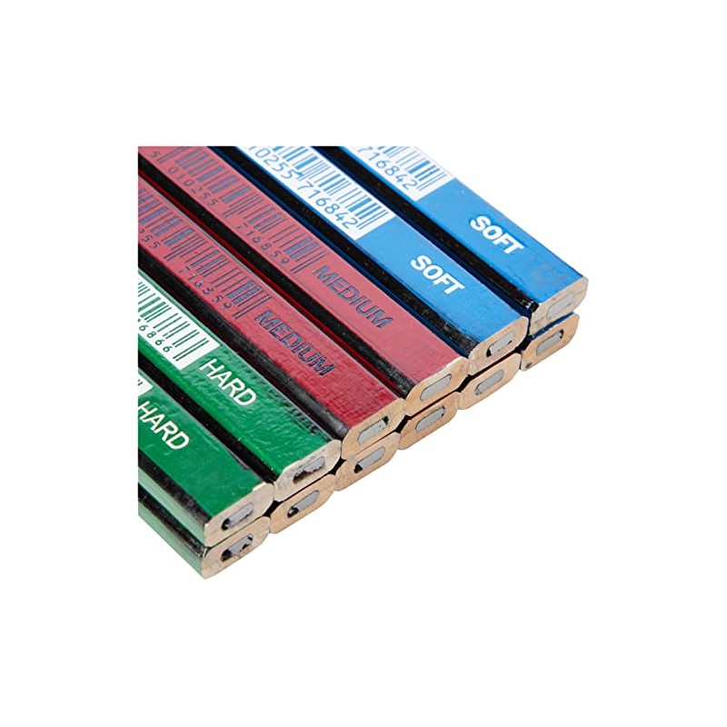 Blackedge 34326 Card of 12 Pencils - Assorted