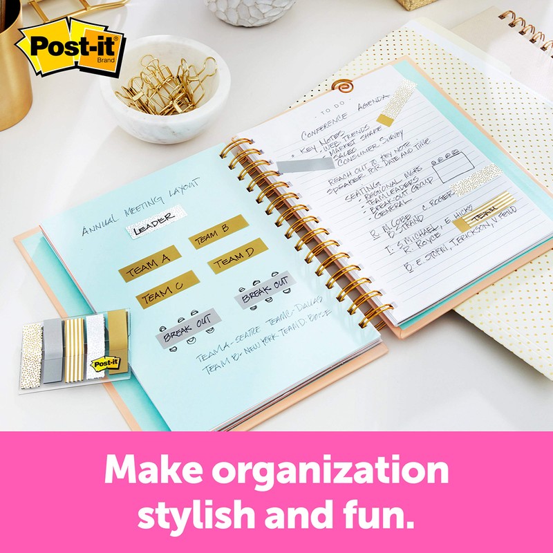Post-it Flags, 5" X 1.7", 100 Flags with Dispenser, Assorted