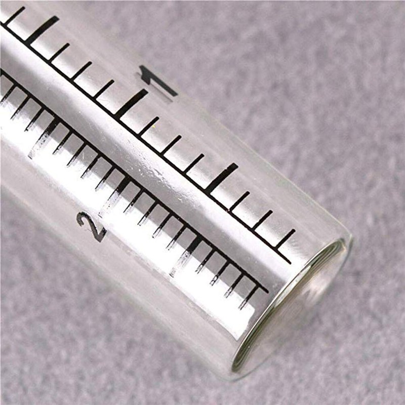 TBWHL 2pcs 5" Capacity Rain Gauge Glass Replacement Tube for