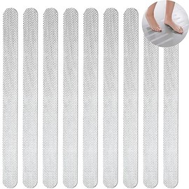 SZFUDIGO Non-Slip Strips, Non-Slip Shower Stair Treads Pads, Anti Stairs, Non-Slip Strips, 24 Pieces, Size 20 x 2 cm (Transparent, 38 x 2 cm x 24 Pieces)