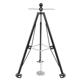 Camco Eaz-Lift Camper & RV Gooseneck Stabilizer Tripod Jack - Reduces Movement on 5th Wheel Trailers - Features Adjustable Height from 30” to 44” - 7,500lb Max Load Capacity (48850)