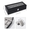 Uten Watch Boxes 6 Slots, Watch Display Storage Box PU