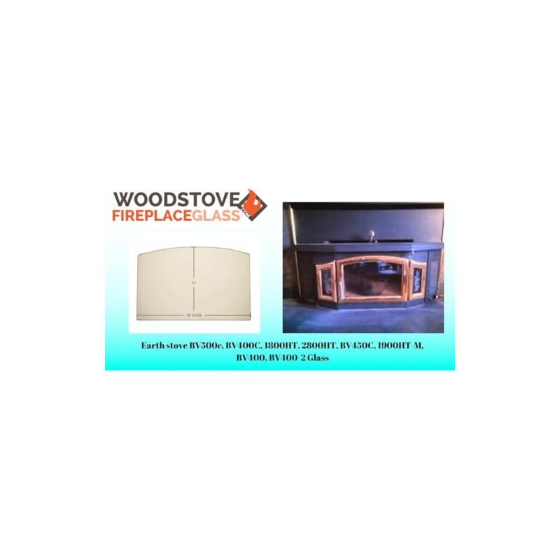 Earth Stove Door Glass Kit (BV400, BV400-2, BV400c, BV450c, BV500c,